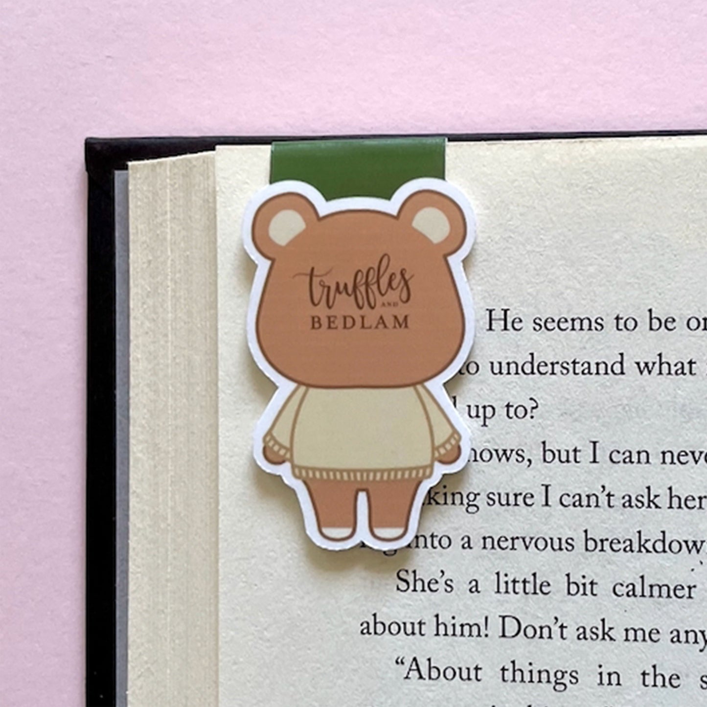 Maple the Bear Magnetic Bookmark, inspired by ACNH