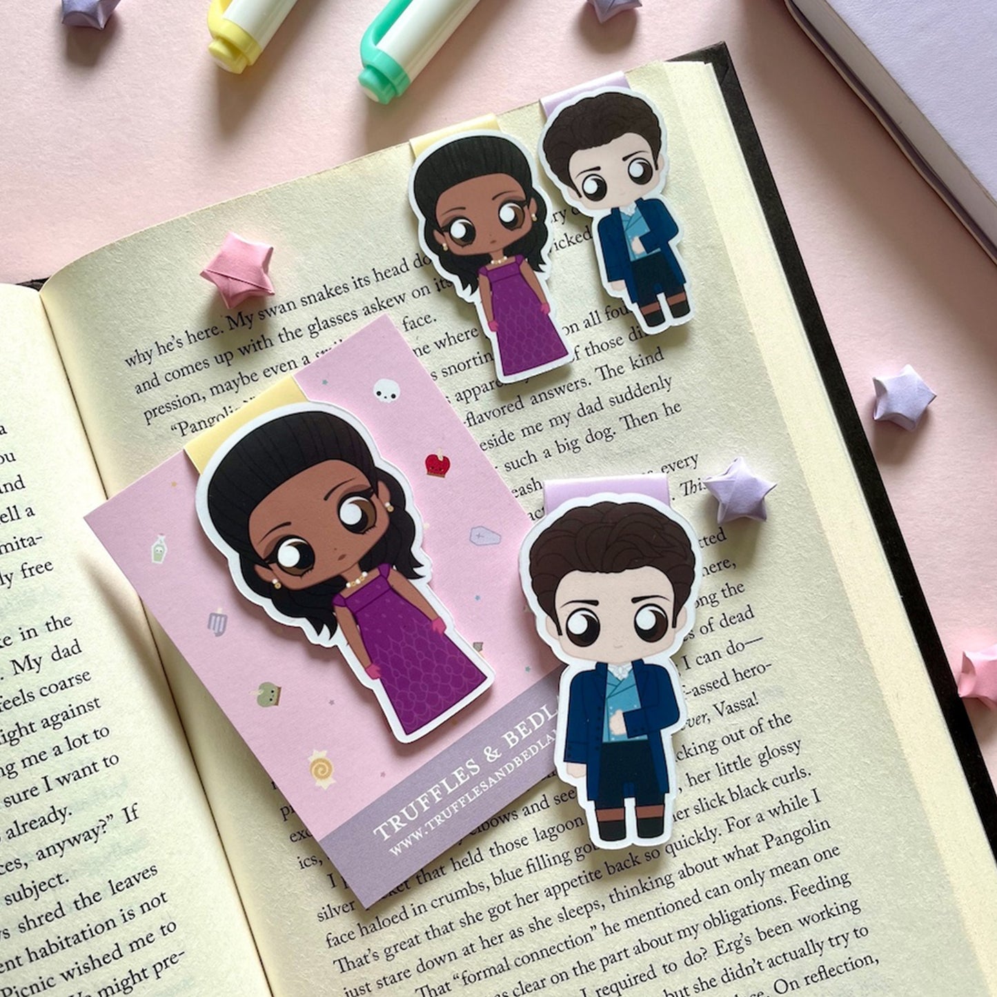 Kate Sharma and Anthony Bridgerton Magnetic Bookmark Set