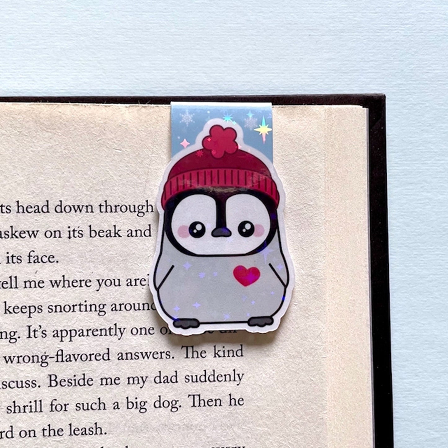 Wintertime Penguin Magnetic Bookmark