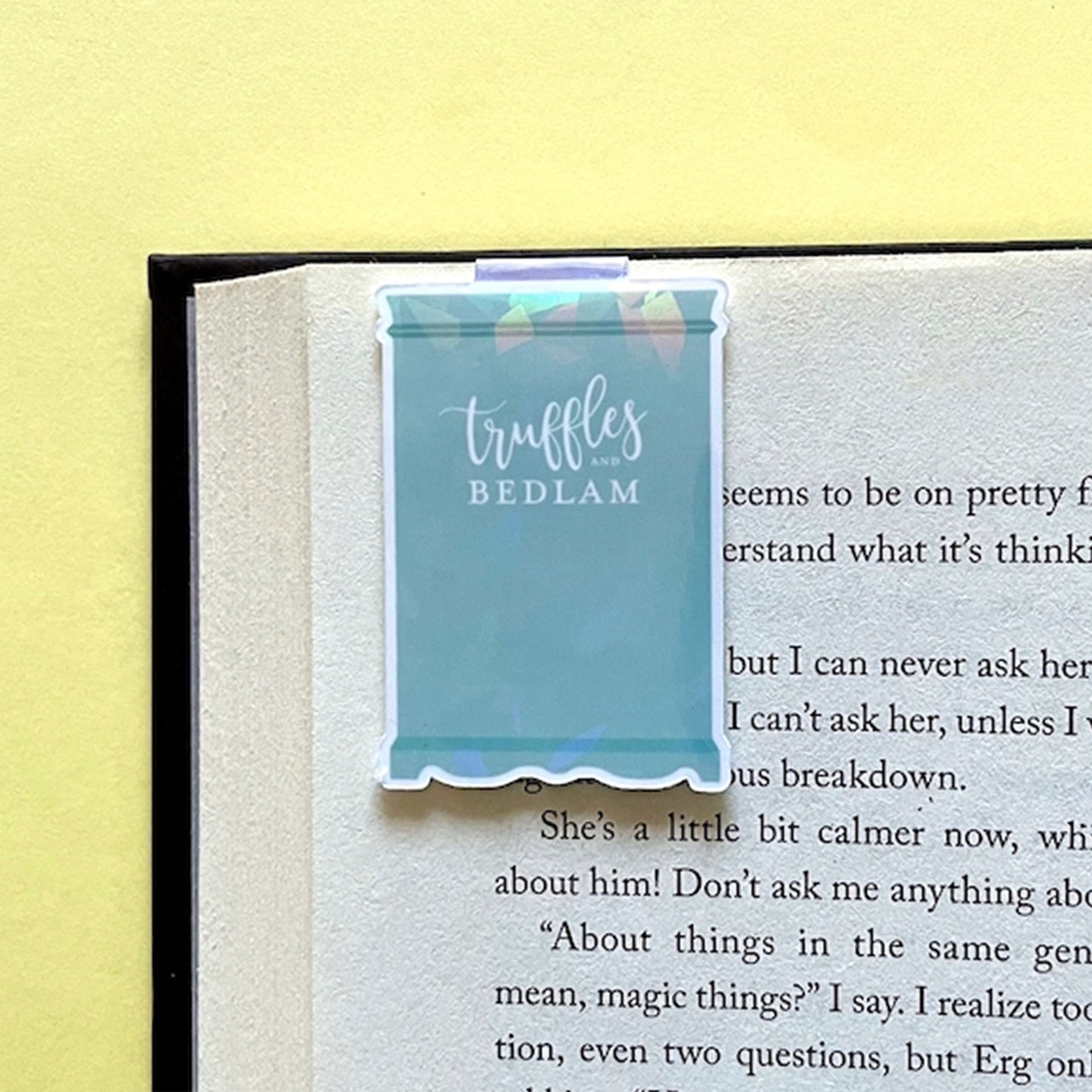 Teal Reading Lover Bookshelf "Shelfie" Magnetic Bookmark