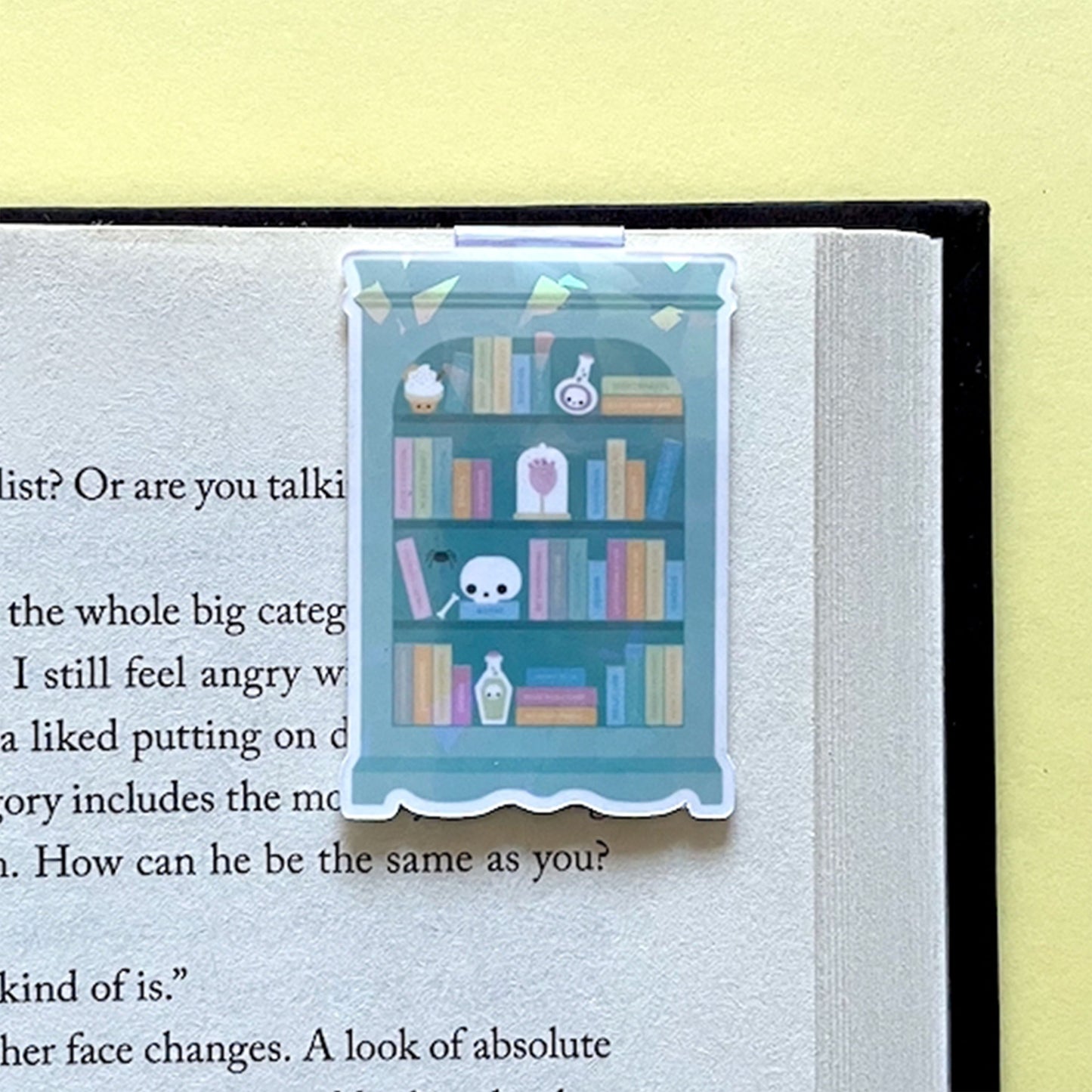 Teal Reading Lover Bookshelf "Shelfie" Magnetic Bookmark