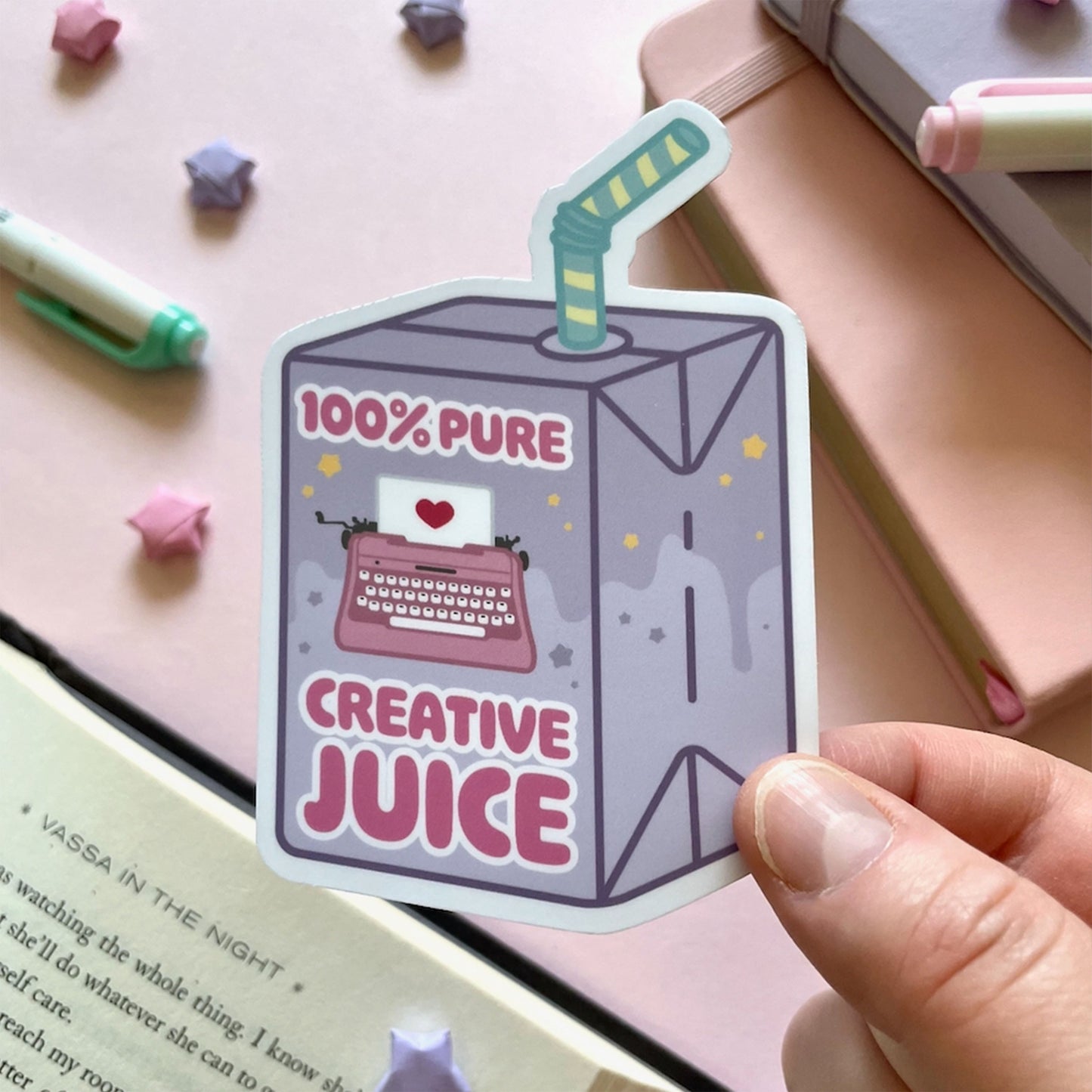 Creative Juice 4" Matte Vinyl Sticker - Writer Edition